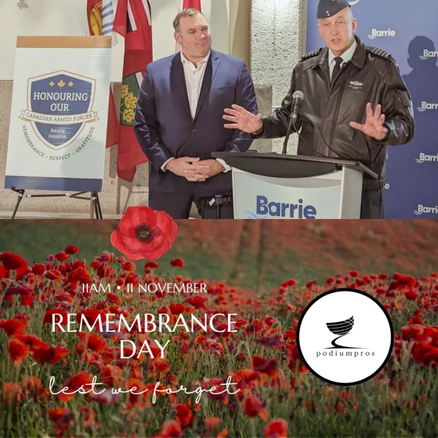 On this Remembrance Day, we honour the brave men and women who have served and continue to serve our country. We are grateful for their sacrifices and dedication to protecting our freedom.  https://www.podiumpros.com/  #RemembranceDay #CanadaRemembers #LestWeForget #PodiumPros #Podiums #Lecterns