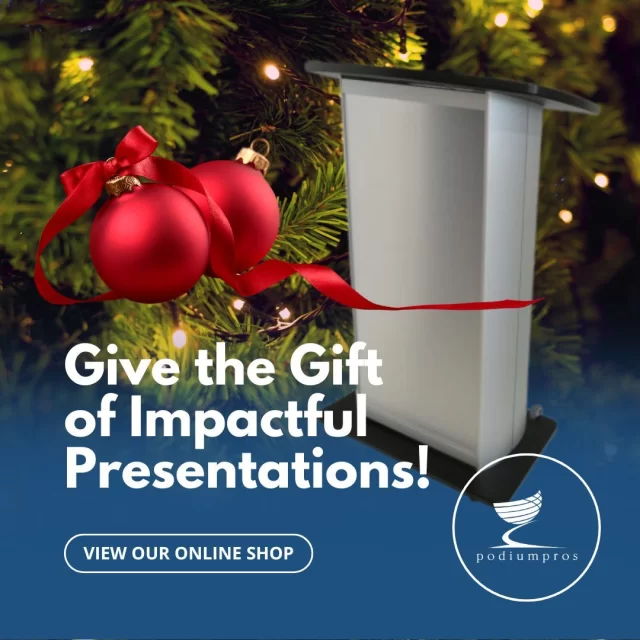 This holiday season, give the gift of impactful presentations! A Podium Pros lectern is the perfect present for the speaker or presenter in your life. 🎁  https://www.podiumpros.com/shop/  #PodiumPros #GiftIdeas #HolidayShopping #Podiums #Lecterns