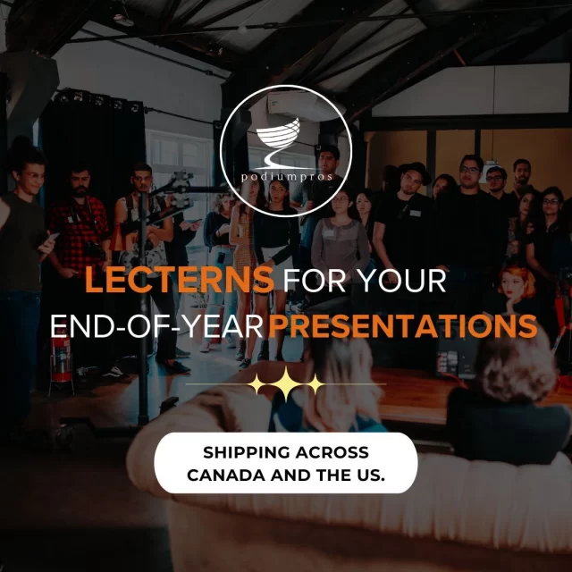 Need a lectern for your end-of-year presentations? We offer fast shipping across Canada and the US. Order now and have your lectern delivered in time for your event!  https://www.podiumpros.com/shop/  #PodiumPros #FastShipping #OrderNow #Podiums #Lecterns